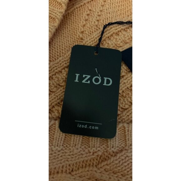 IZOD Cable Knitted V-Neck Pullover Chunky Pink/Orange Size XLarge - Picture 8 of 10